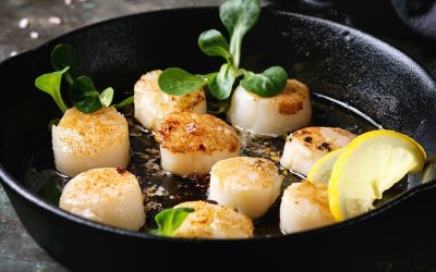 King Scallops with Ginger and Lime Butter Recipe